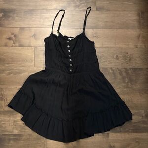 Elegant Black Backless Dress